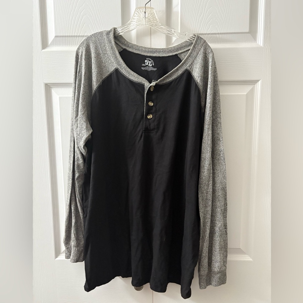 Revolution Black and Gray Long Sleeve Tee